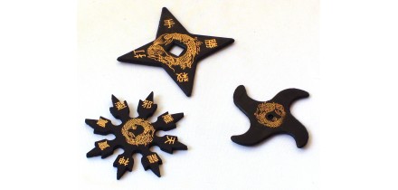Set steluțe ninja - cauciuc